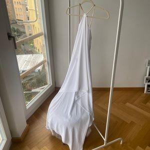 Flowy White Express Goddess-Style Dress